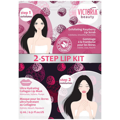 Victoria Beauty 2 žingsnių rinkinys lūpoms – lūpų šveitimas + lūpų kaukė, 1vnt paveikslėlis
