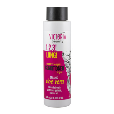 Victoria Beauty 1,2,3! Long! Plaukų augimą skatininantis kondicionierius su organiniu alaviju, 500ml paveikslėlis