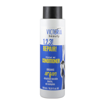 Victoria Beauty 1,2,3! Repair! Kondicionierius pažeistiems plaukams su arganų aliejumi, 500ml paveikslėlis