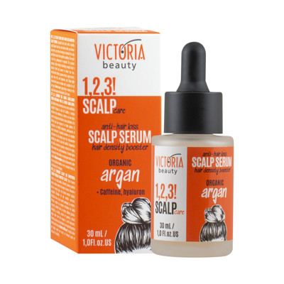 Victoria Beauty 1,2,3! Scalp Care! Serumas mažinantis plaukų slinkimą su arganų aliejumi, 30ml paveikslėlis