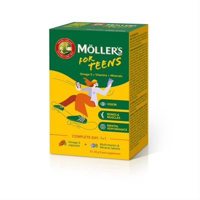 MOLLER’S FOR TEENS, 28 tabletės ir 28 kapsulės paveikslėlis