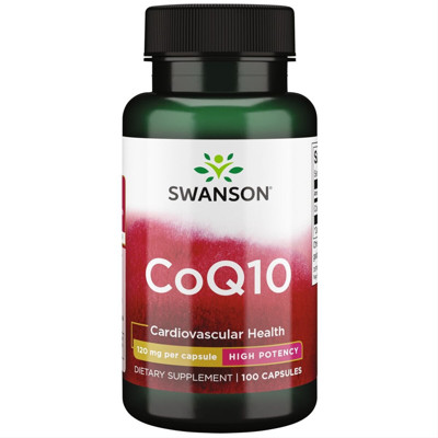 SWANSON KOFERMENTAS Q10, 120 mg, 100 kapsulių paveikslėlis
