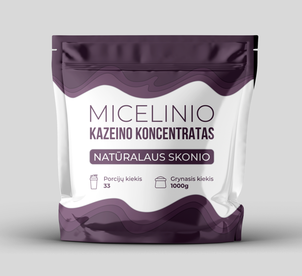Micelinio kazeino koncentratas, natūralaus skonio, 1000 g paveikslėlis
