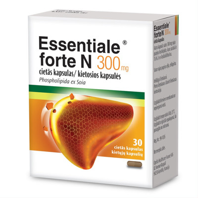 ESSENTIALE FORTE N, 300 mg, kietosios kapsulės, N30  paveikslėlis