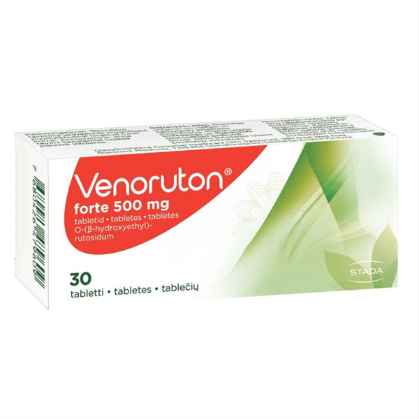 VENORUTON FORTE, 500 mg, tabletės, N30  paveikslėlis