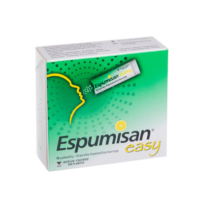 ESPUMISAN EASY, 125 mg, granulės paketėliuose, 14 paketėlių paveikslėlis