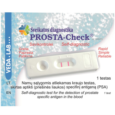 PROSTA-CHECK, Namų sąlygomis atliekamas testas kraujyje aptikti (priešinės liaukos) specifinį antigeną, N1 paveikslėlis