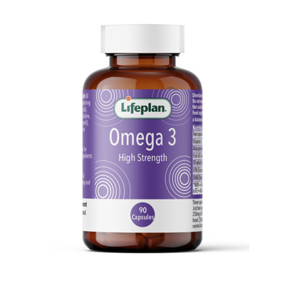 LIFEPLAN OMEGA-3 HI-STRENGHT, 1000 mg, 90 kapsulių paveikslėlis