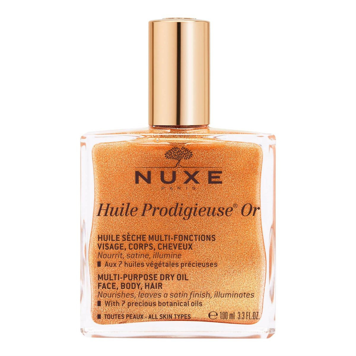 NUXE HUILE PRODIGIEUSE OR, Sausasis švytėjimo suteikiantis aliejus, 100ml