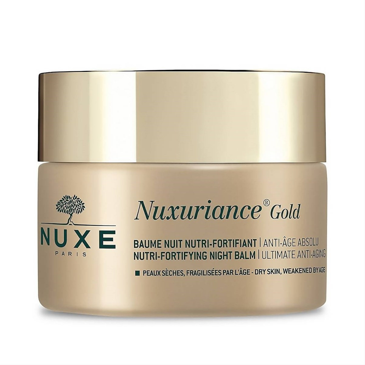 NUXE NUXURIANCE GOLD, Maitinamasis-stiprinamasis naktinis balzamas, 50ml