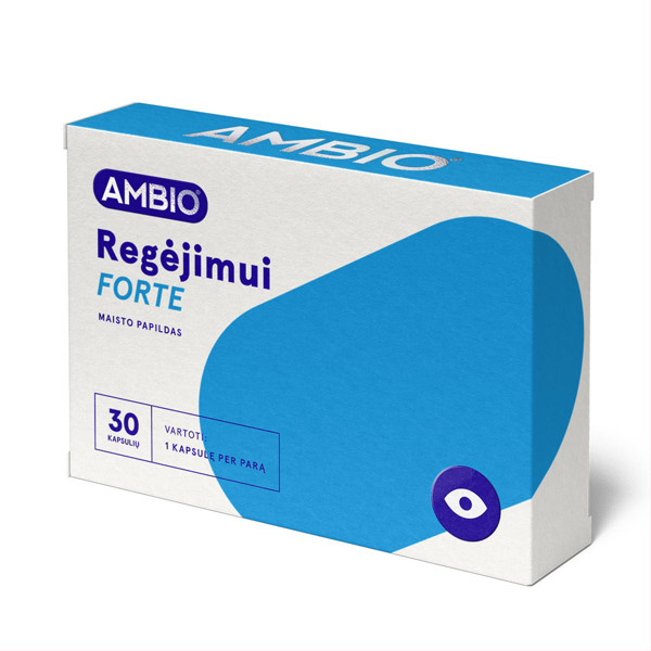 AMBIO REGĖJIMUI FORTE (35 mg liuteino),  30 kapsulių paveikslėlis