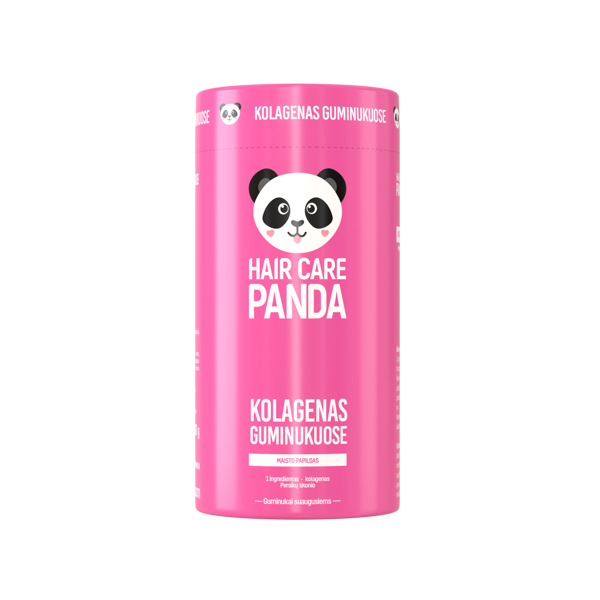 Maisto papildas „Hair Care Panda Kolagenas guminukuose“, 60 guminukų paveikslėlis