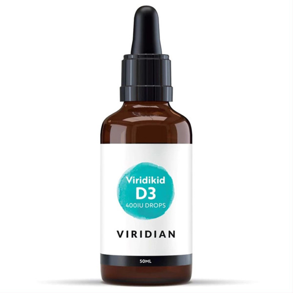 VIRIDIAN VIRIDKID VITAMIN D, skystas vitaminas D, 400IU, 30 ml paveikslėlis