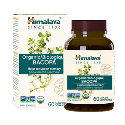 Himalaya Organic Bacopa 60 Tabletės