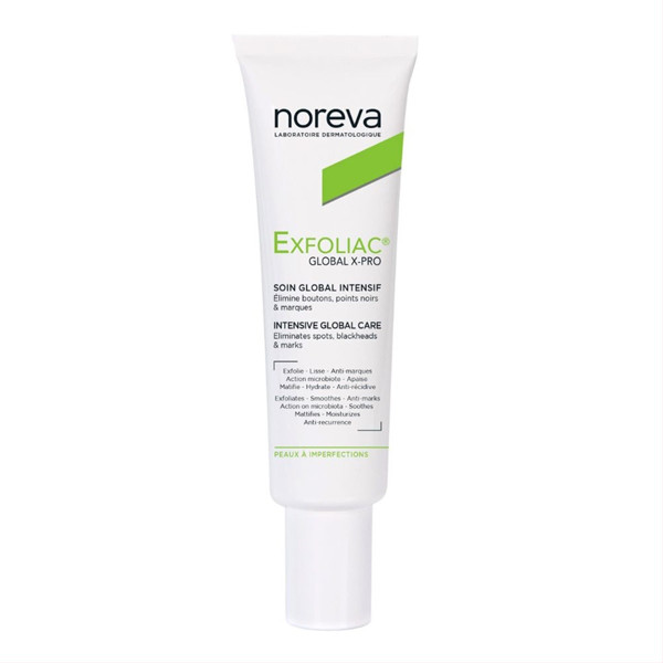 NOREVA EXFOLIAC GLOBAL X-PRO, Kremas spuoguotai odai, 30ml paveikslėlis
