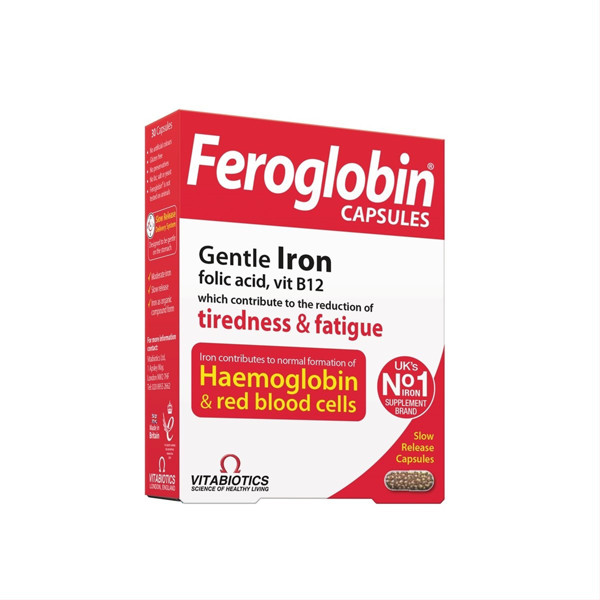 FEROGLOBIN B12, 30 kapsulių paveikslėlis