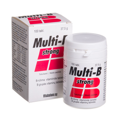 MULTI-B STRONG, 100 tablečių paveikslėlis