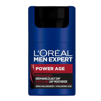 L'oreal Men Expert Power Age, 24 valandas odą drėkinantis veido kremas, 50ml paveikslėlis