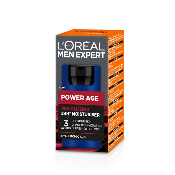 L'oreal Men Expert Power Age, 24 valandas odą drėkinantis veido kremas, 50ml paveikslėlis