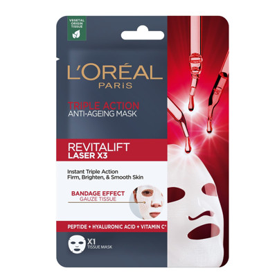 L’Oréal Paris Revitalift Laser X3, trigubo poveikio senėjimą lėtinanti kaukė, 28 g paveikslėlis
