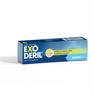 EXODERIL, 10 mg/g, kremas, 15 g  paveikslėlis