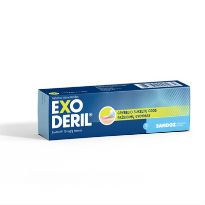 EXODERIL, 10 mg/g, kremas, 30 g  paveikslėlis
