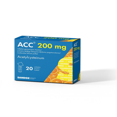 ACC, 200 mg, milteliai geriamajam tirpalui, N20  paveikslėlis