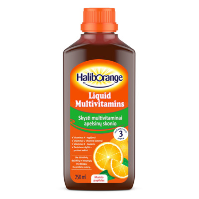 Haliborange Liquid Multivitamins Orange 3+ 250 ml