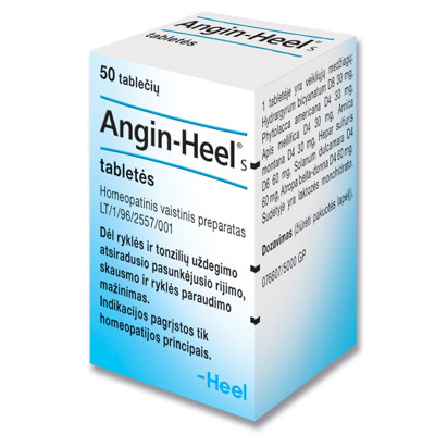 ANGIN-HEEL S, tabletės, N50 paveikslėlis