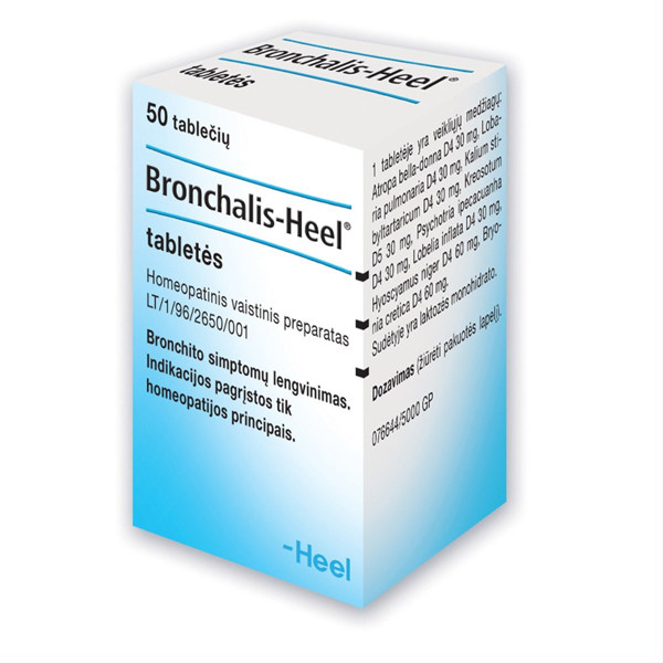 BRONCHALIS-HEEL, tabletės, N50  paveikslėlis