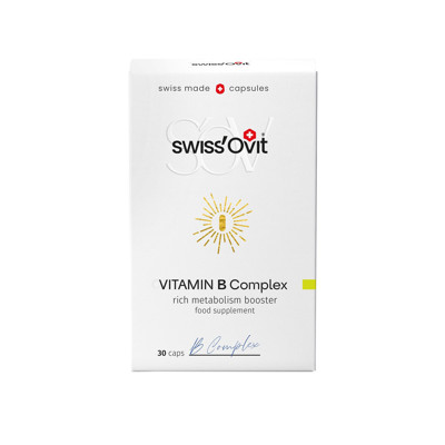 SWISSOVIT, vitamino B kompleksas, 30 kapsulių paveikslėlis