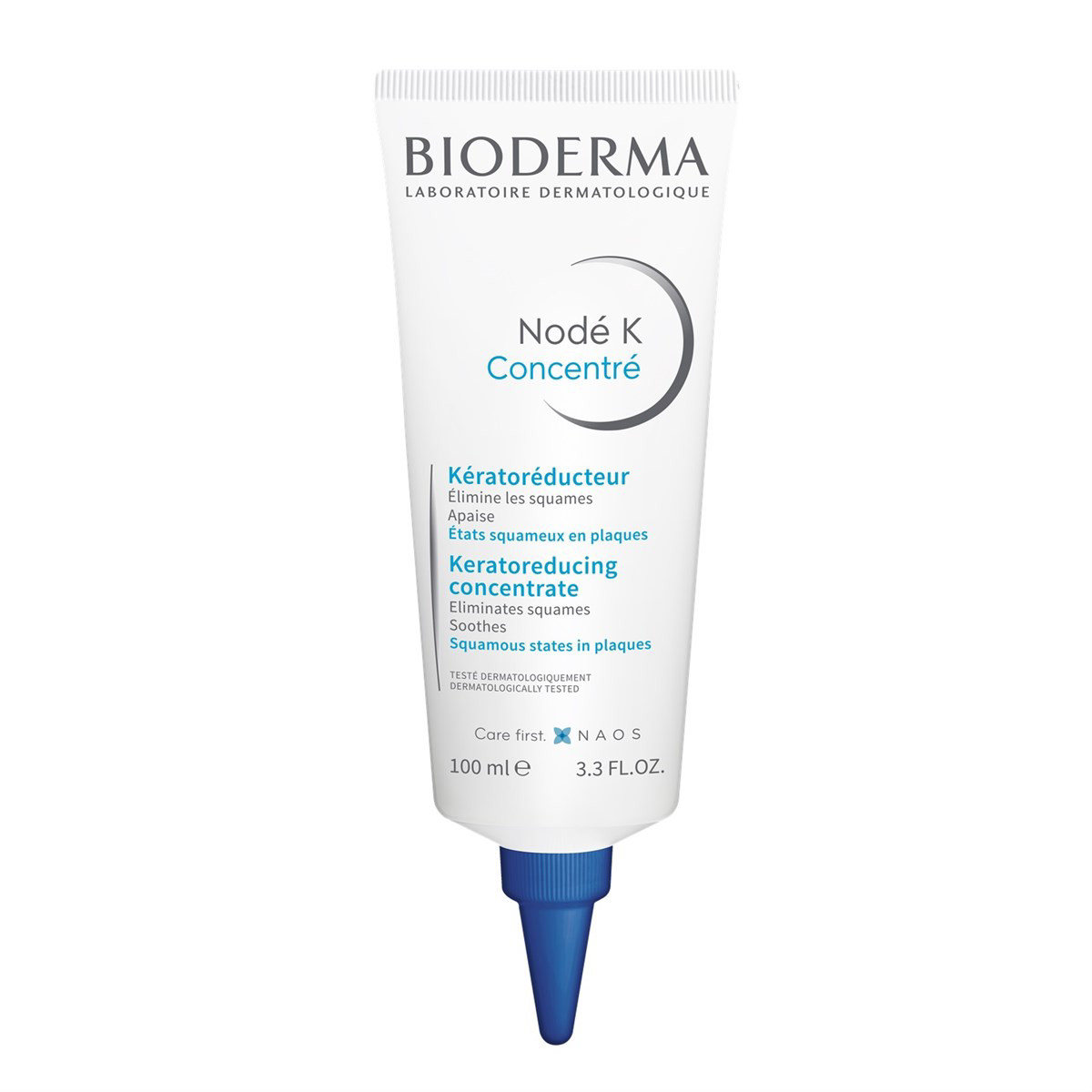 BIODERMA NODE K CONCENTRE, emulsija, keratolitinė, raminamoji, nuo intensyvaus pleiskanojimo ir niežulio, 100 ml