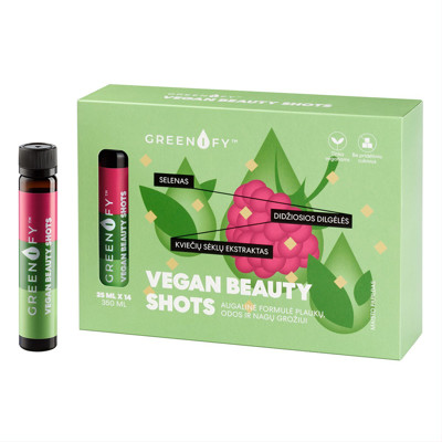 Greenify Vegan Beauty Shots, plaukų, odos, nagų grožiui, 25ml, N14 paveikslėlis