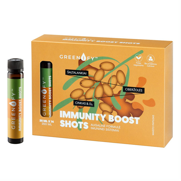 Greenify Immunity Boost Shots, imuninei sistemai, 25ml, N14 paveikslėlis