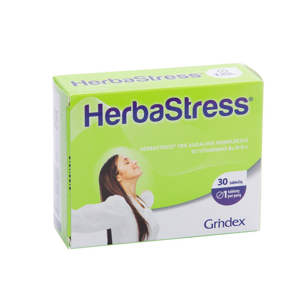 HERBASTRESS, 450 mg, 30 tablečių paveikslėlis