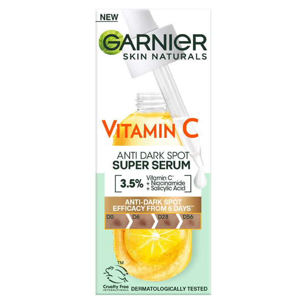 GARNIER VITAMIN C, serumas nuo pigmentinių dėmių su vitaminu C, niacinamidu ir salicilo rūgštimi, 30 ml paveikslėlis