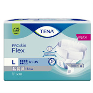 TENA FLEX PLUS, Juostinės sauskelnės šlapimo nelaikymui, L, 30 vnt. paveikslėlis TENA FLEX PLUS, Juostinės sauskelnės šlapimo nelaikymui, L, 30 vnt. paveikslėlis