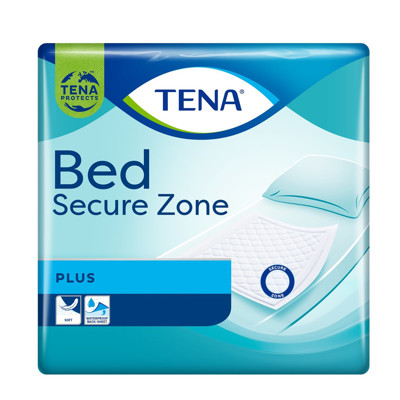 TENA BED PLUS SECURE ZONE, paklotai, 60 x 90 cm, 30 vnt. paveikslėlis