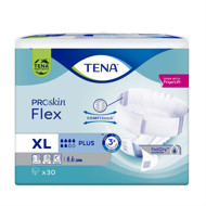 TENA FLEX PLUS, Juostinės sauskelnės šlapimo nelaikymui, XL, 30 vnt. paveikslėlis TENA FLEX PLUS, Juostinės sauskelnės šlapimo nelaikymui, XL, 30 vnt. paveikslėlis