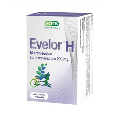 EVELOR H, 200 mg, 30 tablečių paveikslėlis