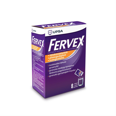FERVEX, granulės geriamajam tirpalui suaugusiems, N8  paveikslėlis