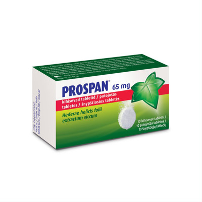 PROSPAN, 65 mg, šnypščiosios tabletės, N10  paveikslėlis