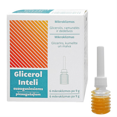 GLICEROL INTELI, 9 g, mikroklizmos suaugusiems, N6  paveikslėlis