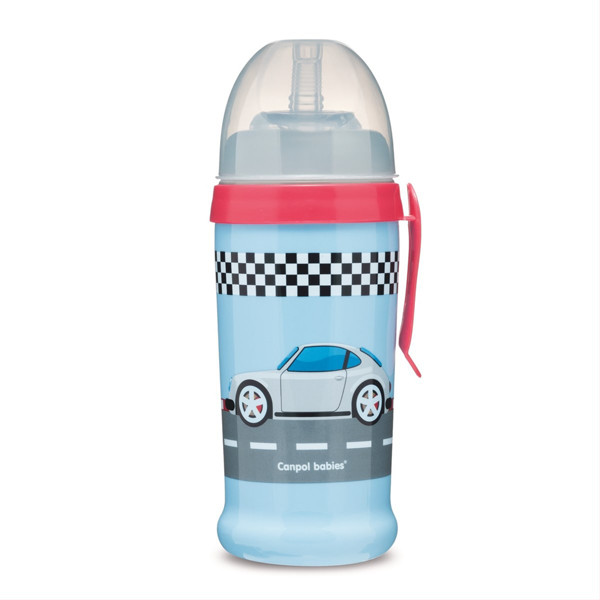 CANPOL BABIES RACING CARS, sportinis neišsiliejantis puodelis, tamsiai mėlynas, 56/516 paveikslėlis