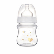 CANPOL BABIES EASY START NEWBORN ANTI-COLIC, buteliukas, plataus kaklelio, gelsvas, 35/216, 120 ml paveikslėlis