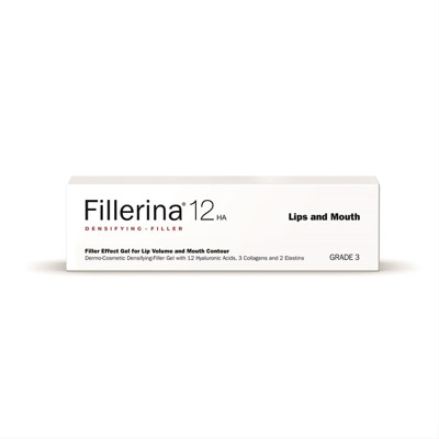 FILLERINA 12 HA, Dermatologinis gelinis užpildas lūpoms, 3 lygis, 7ml paveikslėlis