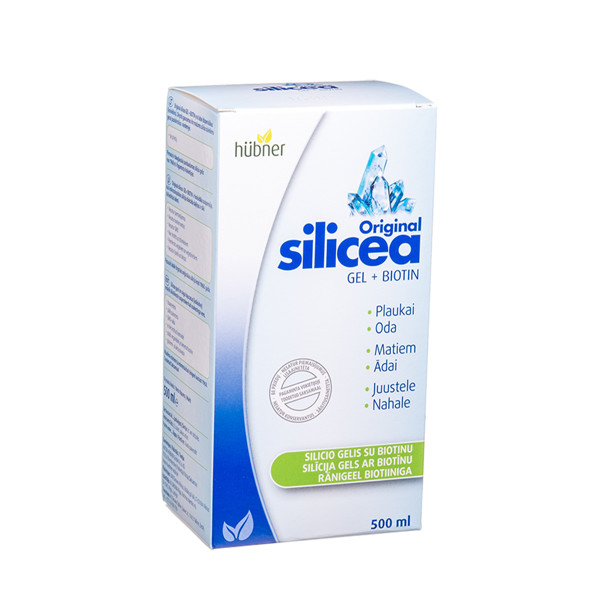 SILICEA ORIGINAL GEL + BIOTIN, silicio gelis su biotinu, 500 ml  paveikslėlis