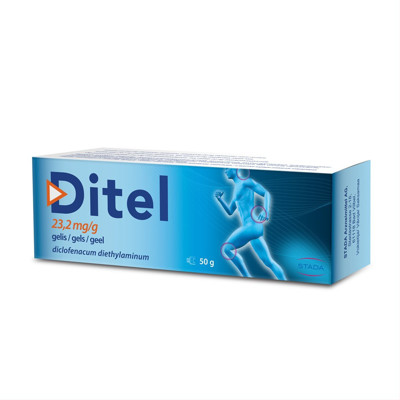 DITEL, 23,2 mg/g, gelis, 50 g paveikslėlis