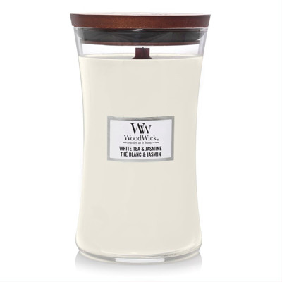 WOODWICK LARGE HOURGLASS WHITE TEA & JASMINE, 609g paveikslėlis