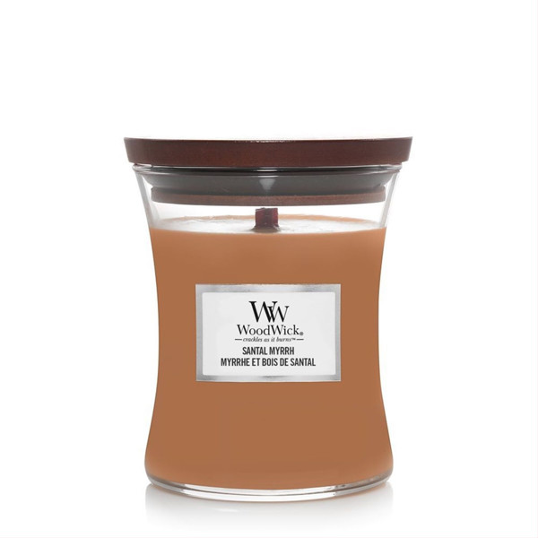 WOODWICK MEDIUM HOURGLASS SANTAL MYRRH, žvakė, 275g paveikslėlis